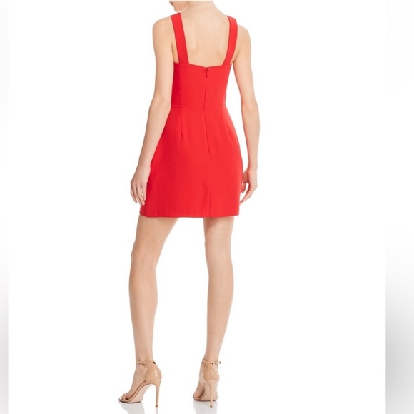 Amanda Uprichard Nia Mini Dress | Lipstick Red Cocktail Dress | Size Small (S) - Picture 2 of 8